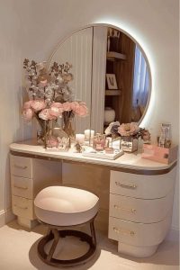 5 Cách Decor Bàn Trang Điểm Đẹp – Cách Sắp Xếp Đồ Gọn Gàng 2 ban-trang-diem-dep