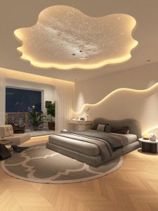 5 Cách Trang Trí Phòng Ngủ Biến Từ Đơn Điệu Thành Không Gian Nghệ Thuật Với Đèn Led 4 trang-tri-phong-ngu