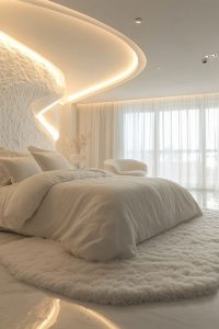 5 Cách Trang Trí Phòng Ngủ Biến Từ Đơn Điệu Thành Không Gian Nghệ Thuật Với Đèn Led 2 trang-tri-phong-ngu